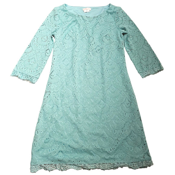 London Times Dresses & Skirts - London Times Lace Dress Womens 3/4 sleeve Size 4 (628)